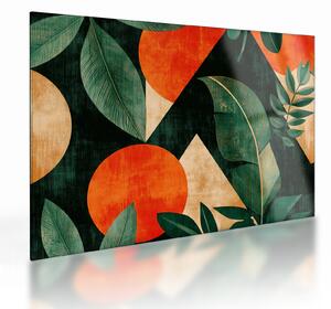 Skleněný obraz - Geometrické přírodní motivy II. (70x50 cm)