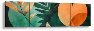 Obraz - Geometrické přírodní motivy (170x50 cm)