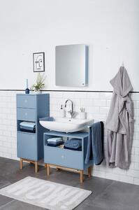 Světle modrá závěsná koupelnová skříňka se zrcadlem 50x58 cm Color Bath – Tom Tailor