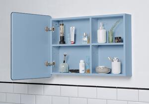 Světle modrá závěsná koupelnová skříňka se zrcadlem 80x58 cm Color Bath – Tom Tailor
