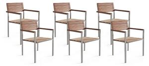 Set 6ks. židlí Veneto (světlé dřevo). 1011516
