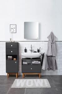 Antracitová vysoká závěsná koupelnová skříňka 40x100 cm Color Bath – Tom Tailor