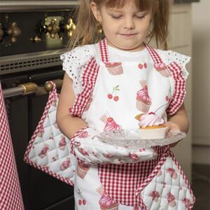 Dětská kuchyňská zástěra Cherry Cupcake – 48x56 cm