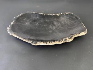 Černá fosilní miska 36 cm