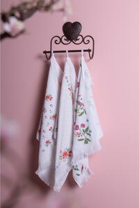 Kuchyňský froté ručník s květy – 40x66 cm