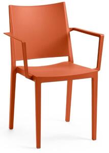 91040 Křeslo MOSK ARMCHAIR, cihlová, 82 x 57 x 56 cm