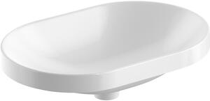Geberit Variform umyvadlo 60x40 cm oválné zápustný bílá lesk 500.730.00.2