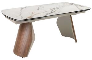 -25 % Dny MOMENTI– Angel Cerdá Bílý porcelánový rozkládací jídelní stůl No. 1193, 180/270 x 100 cm