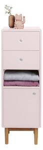 Růžová koupelnová skříňka Tom Tailor Color Bath, 40 x 100 cm