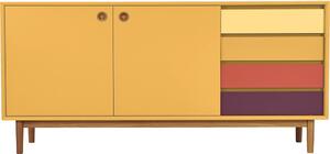 Hořčicově žlutá komoda Tom Tailor Color Box, 170 x 80 cm