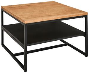 KONFERENČNÍ STOLEK, přírodní barvy, černá, dřevo, kov, 70/70/45,5 cm MID.YOU - Konferenční stolky, Online Only