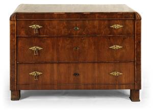 Originální dýhovaná komoda Biedermeier v původním stavu