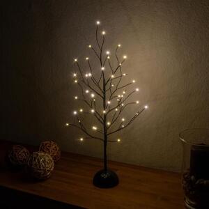 Nexos 64789 Dekorativní LED světelný strom s 32 LED, 40 cm - černý