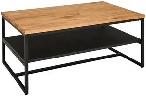 KONFERENČNÍ STOLEK, přírodní barvy, černá, dřevo, kov, 105/65/45,5 cm MID.YOU - Konferenční stolky, Online Only