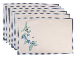6ks textilní prostírání Blueberry Fields – 48x33 cm