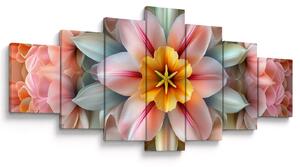 Obraz - Kaleidoskopický květ (210x100 cm)