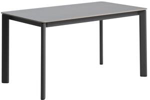 Kave Home Šedý zahradní stůl s keramickou deskou Anafi 140 x 80 cm