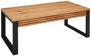 KONFERENČNÍ STOLEK, přírodní barvy, černá, dřevo, kov, 115/60/42 cm MID.YOU - Konferenční stolky, Online Only