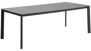 Kave Home Šedý zahradní stůl s keramickou deskou Anafi 220 x 100 cm