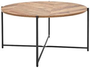 KONFERENČNÍ STOLEK, přírodní barvy, černá, kov, kompozitní dřevo, 83/83/40 cm MID.YOU - Konferenční stolky, Online Only