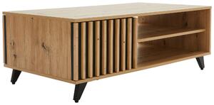 KONFERENČNÍ STOLEK, černá, barvy dubu, kov, kompozitní dřevo, 110/60/39 cm MID.YOU - Konferenční stolky, Online Only