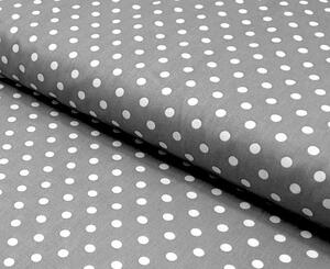 Ervi bavlna š.240 cm šedé/bílé puntíky -1277-75, metráž