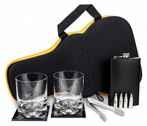 Dárková sada na whisky – kufřík kytara - 959 - 381 - 389 - 408