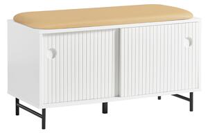 Sobuy Fsr116-W Botník Lavice Lavice S Úložným Prostorem Truhla Na Boty Bílý 85X49X37Cm