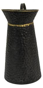 Černý kovový dekorační džbán Thelonious – 40x23x47 cm
