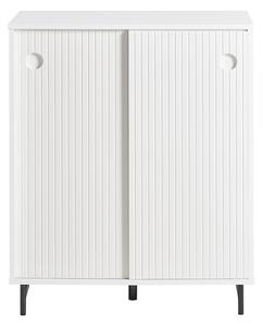 Sobuy Fsb62-W Botník Kuchyňská Skříňka Příborník Komoda Boční Skříňka Úložná Skříň Bílá 70X87X37Cm