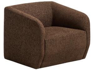 Kave Home Hnědé čalouněné křeslo Milare 83 cm