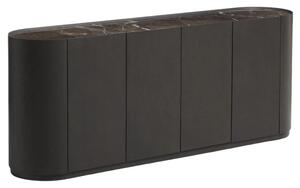 Kave Home Hnědá dubová komoda Nemore 200 x 45 cm