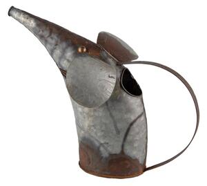 Dekorativní kovová konev ve tvaru myši – 40x15x30 cm