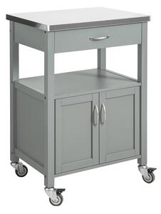 Sobuy Fkw22-Hg Kuchyňský Vozík Servírovací Vozík Světle Šedá 60X92X44Cm