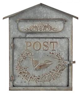 Poštovní plechová retro schránka – 31x12x36 cm
