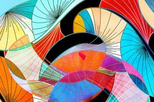 Tapeta mnohobarevná abstrakce - 150x100 cm