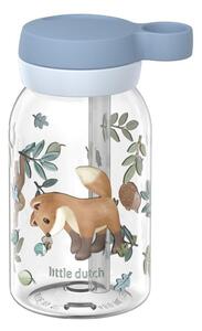 Světle modrá plastová dětská lahev 450 ml Forest Friends by Little Dutch – Mepal