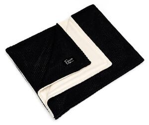 Černá dětská pletená deka ESECO Winter, 80 x 100 cm