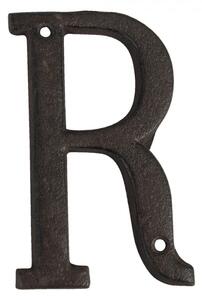 Nástěnné kovové písmeno R – 8x1x13 cm