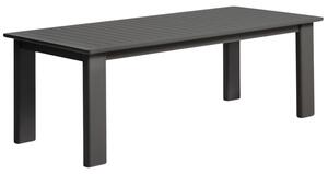 Kave Home Šedý rozkládací zahradní stůl Livorno 233/350 x 100 cm