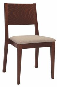 Stima Dřevěná jídelní židle ALEX stohovatelná | Odstín: buk,Sedák: beky lux camel 18