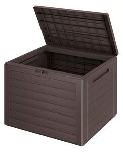 Úložný box WOODEBOX, 190L, 78x44x55cm, tmavě hnědá Prosperplast