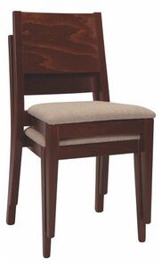 Stima Dřevěná jídelní židle ALEX stohovatelná | Odstín: wenge,Sedák: beky lux bordo 68
