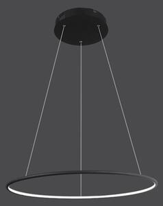 Altavola Design Ledowe Okręgi závěsné svítidlo 1x43 W černá LA073/P_80_in_3k_black