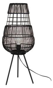Černá antik drátěná stolní lampa Rique – 20x59 cm