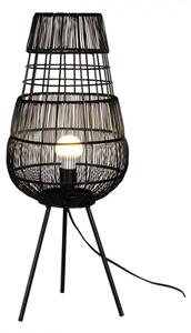 Černá antik drátěná stolní lampa Rique – 20x59 cm