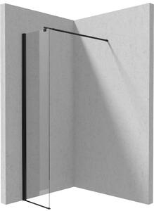 Deante Kerria Plus sprchová zástěna walk-in 30 cm černá matný/průhledné sklo KTS_N83P