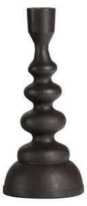 OnaDnes -20% Hoorns Černý kovový svícen Jimmie 23 cm