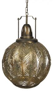 Zlatá závěsná lampa Andreas – 45x45x70/175 cm