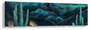 Obraz - Tyrkysová noc (170x50 cm)